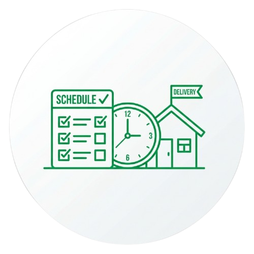 Timely Delivery Illustration