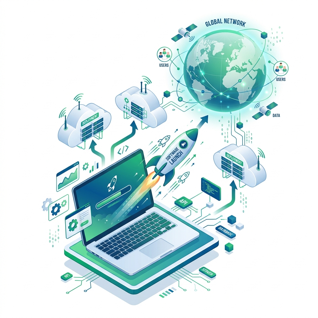 Launch & Support Illustration