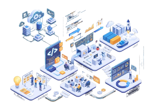 Development Workflow Process Illustration