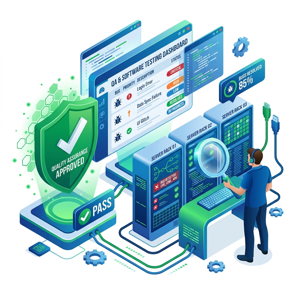 Testing & Quality Assurance Illustration